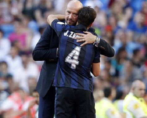 Zenga con Javier Zanetti