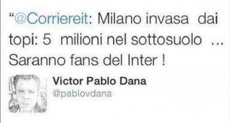 Il tweet di Dana