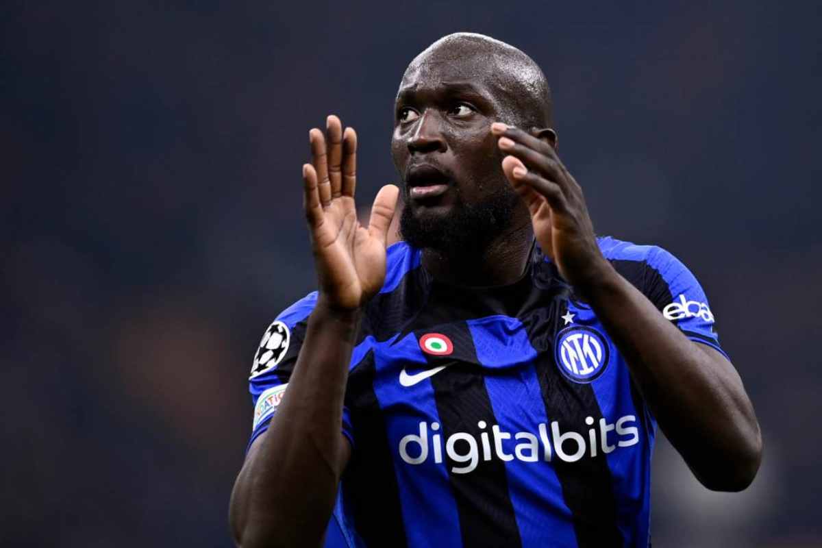 Lukaku con la maglia dell'Inter