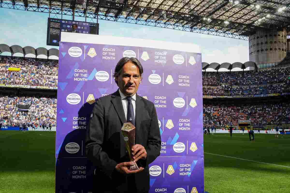 Inzaghi premiato come coach di aprile
