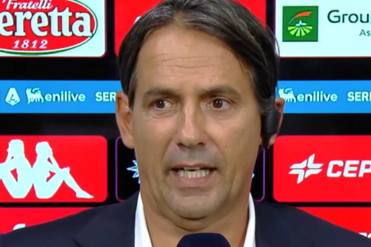 Inzaghi al termine di Genoa-Inter