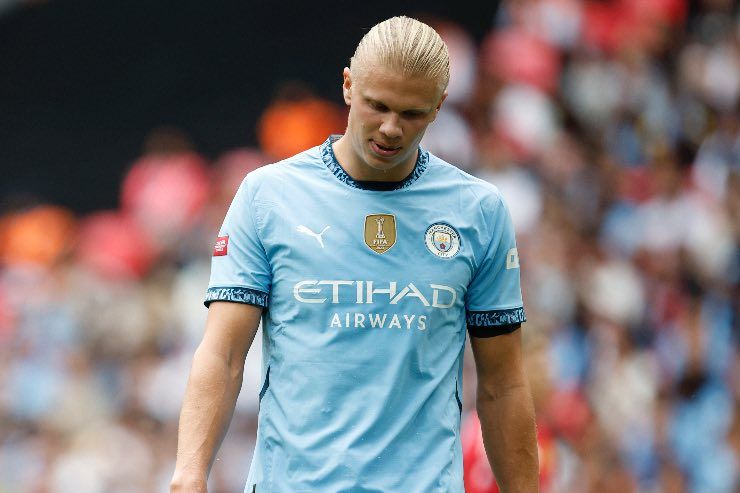 Haaland a rischio per Manchester City-Inter in Champions