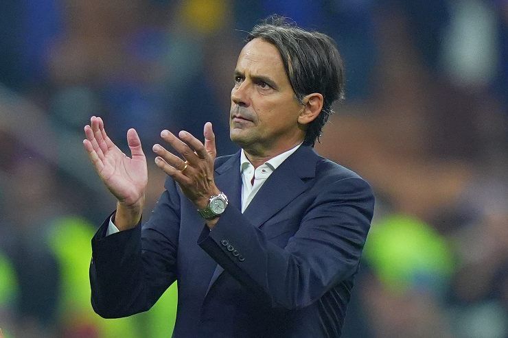 L'allenatore dell'Inter, Simone Inzaghi