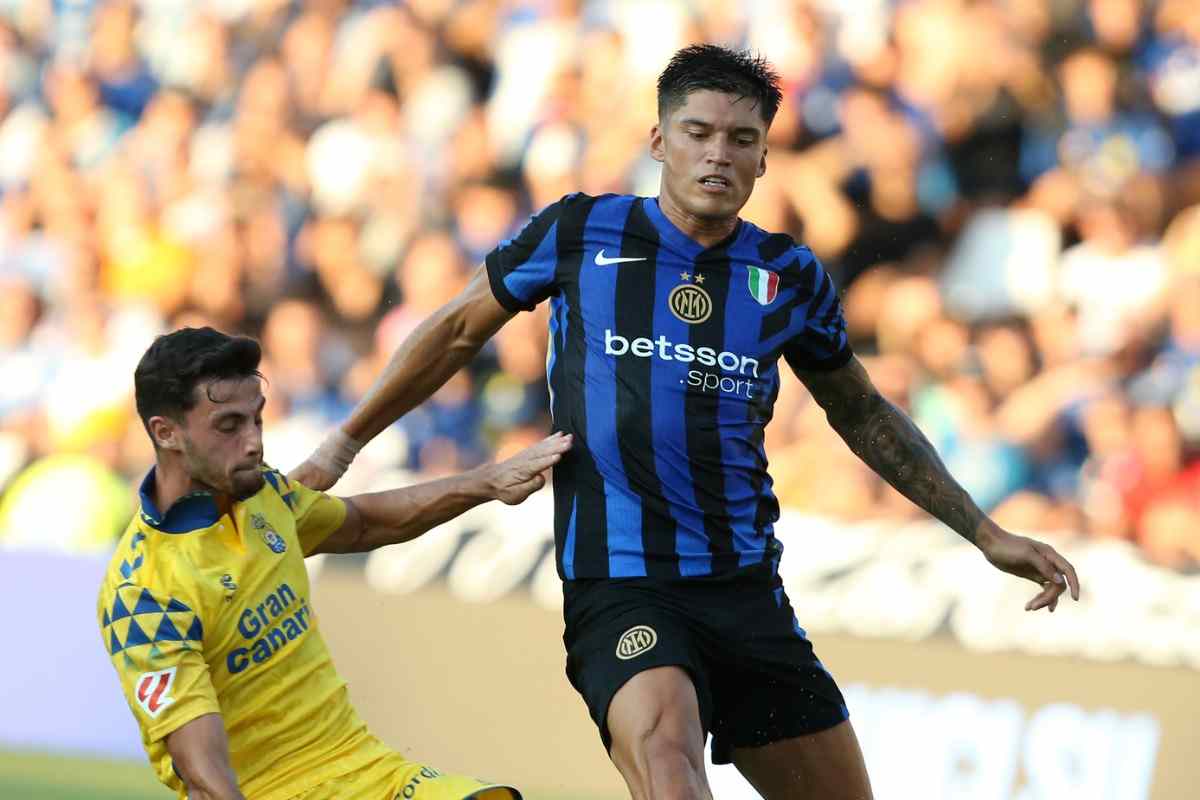 Joaquin Correa in azione con l'Inter