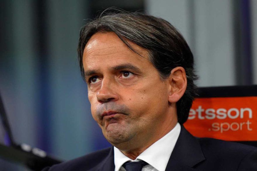 Simone Inzaghi deluso dal risultato di San Siro