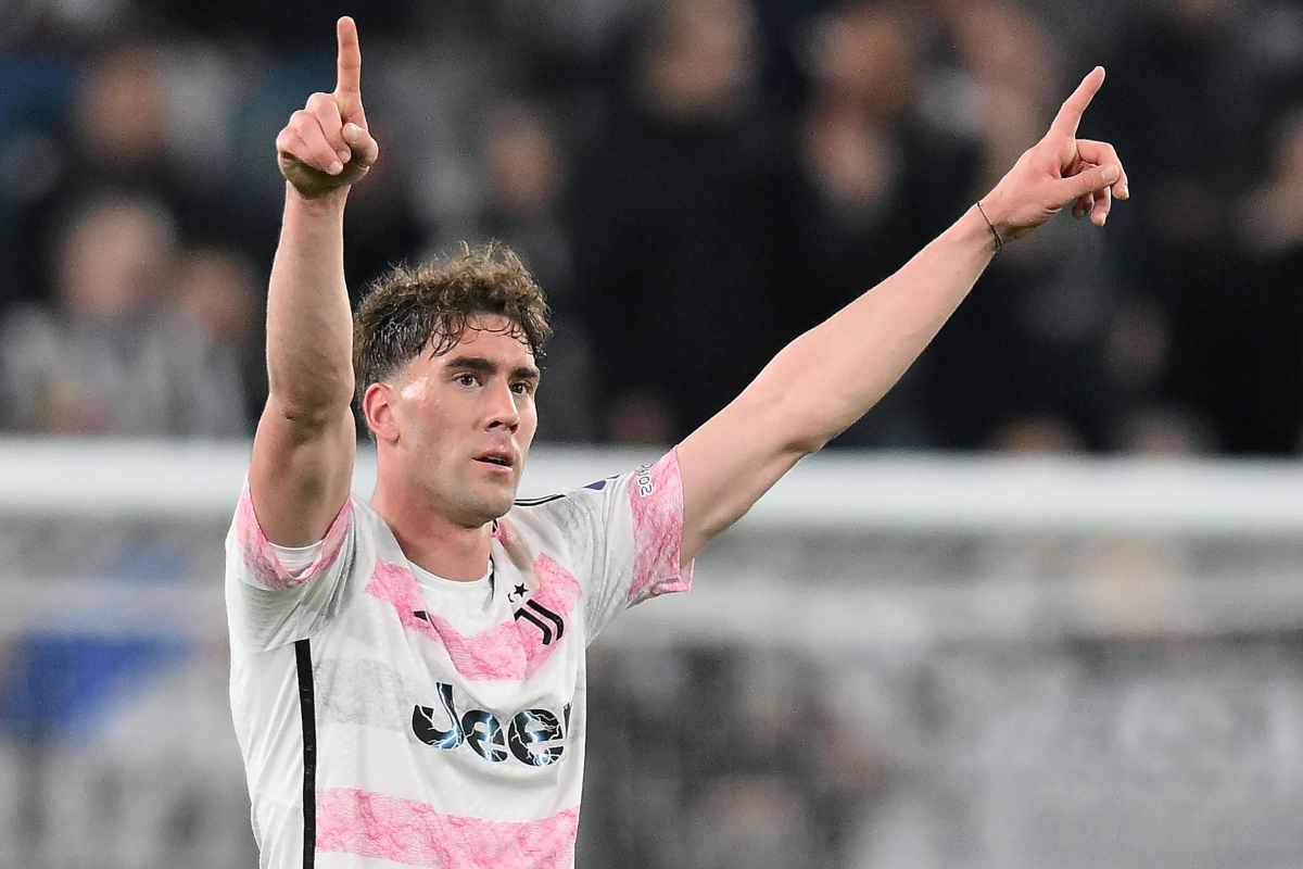 Inter, che assist da parte di Vlahovic