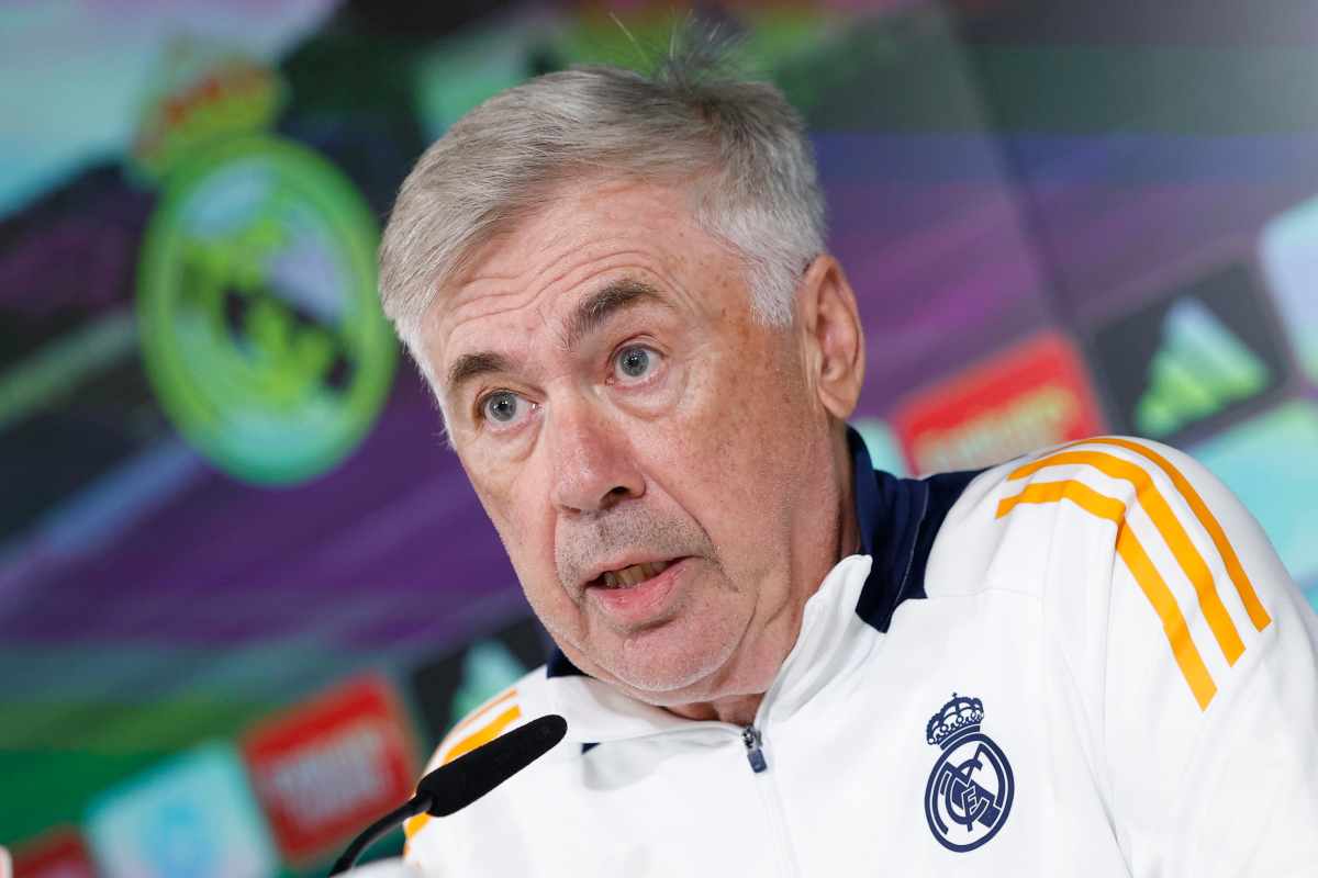 Carlo Ancelotti in conferenza stampa