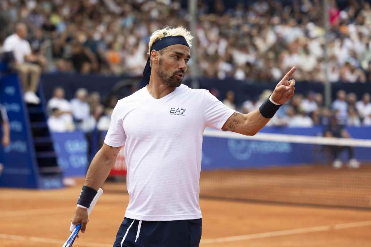 Fabio Fognini perde le staffe