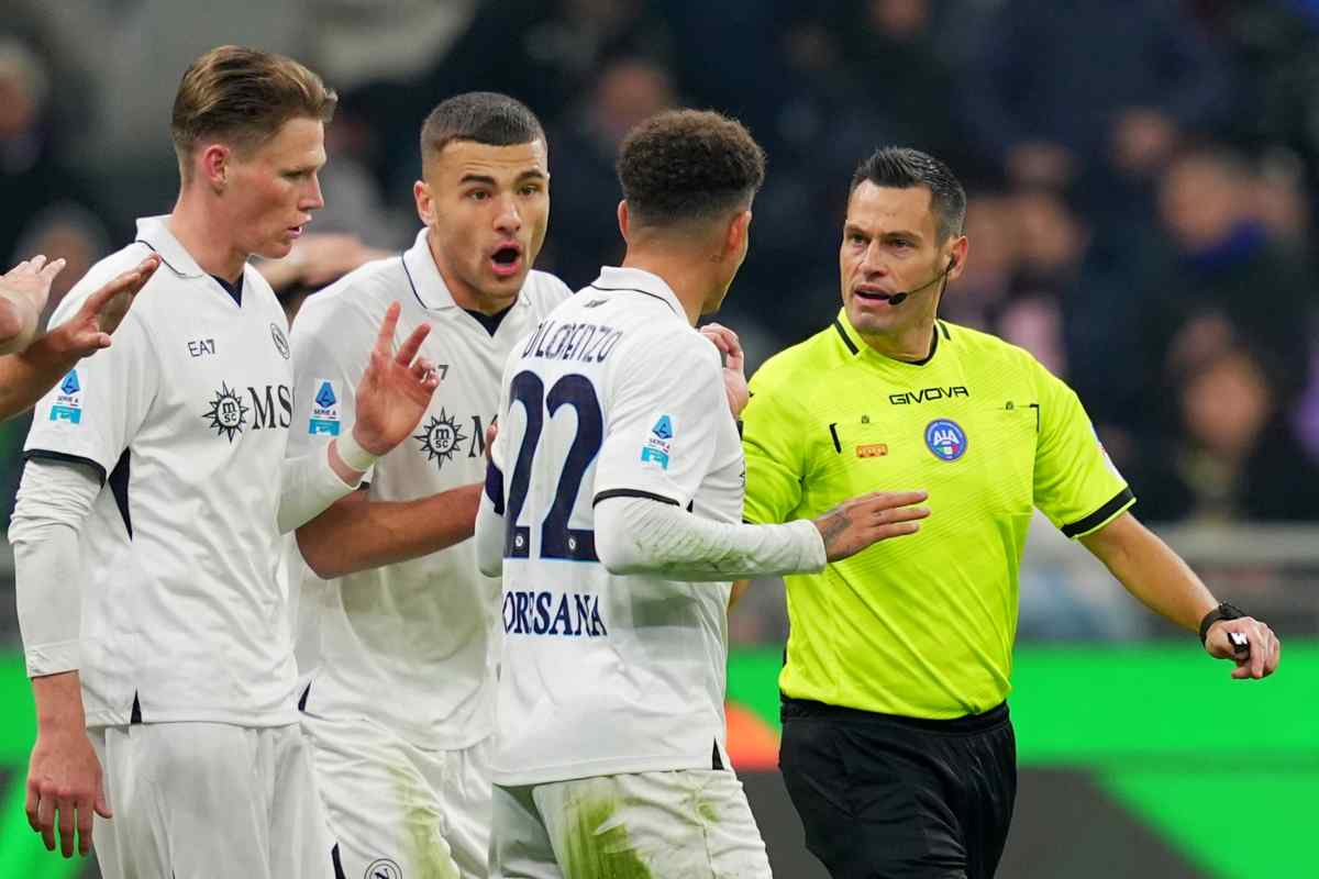 L'arbitro Mariani in Inter-Napoli