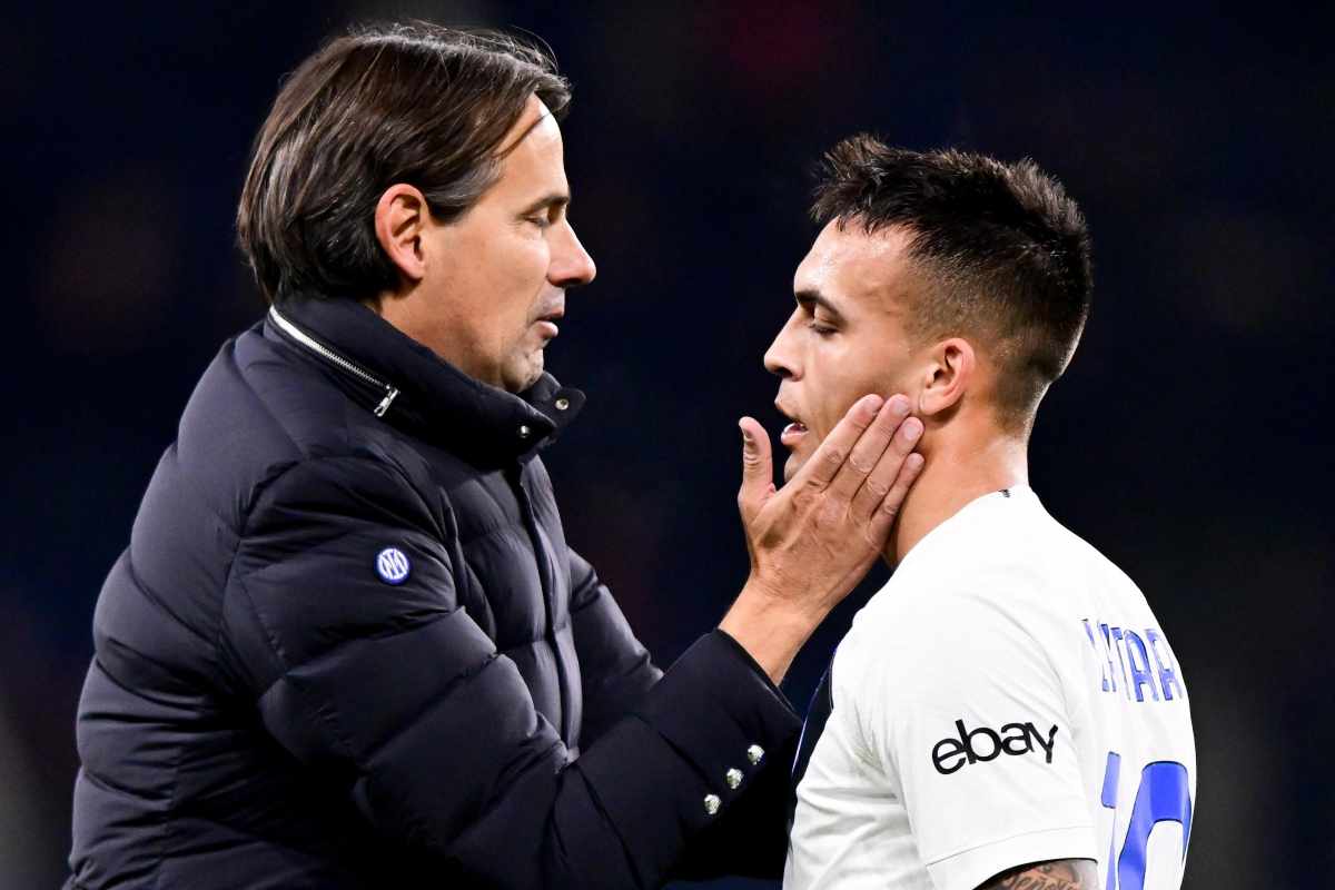 Simone Inzaghi e Lautaro Martinez