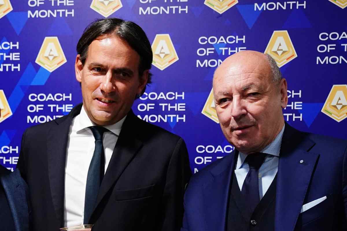 Inzaghi e Marotta sorridenti