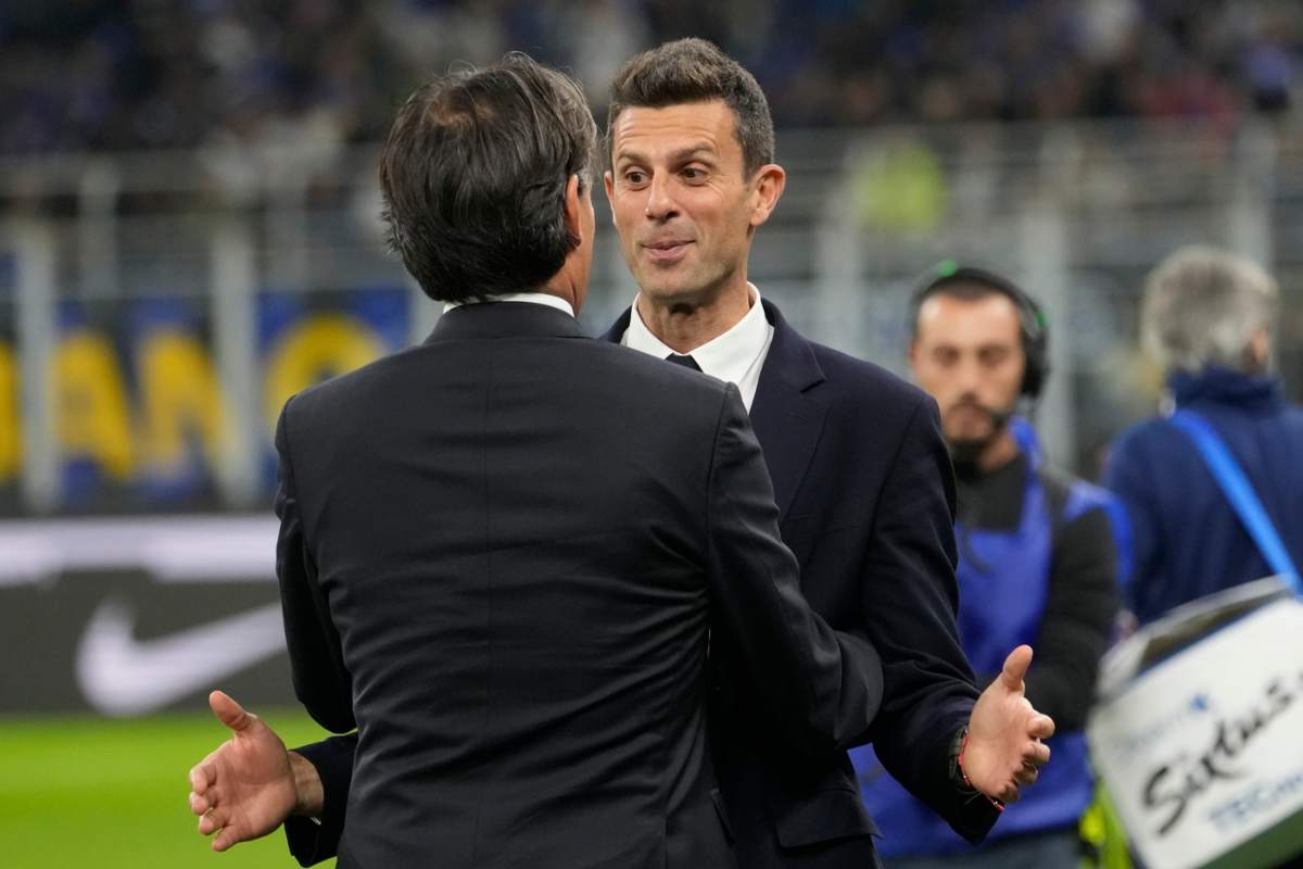 Simone Inzaghi e Thiago Motta si salutano