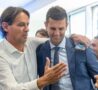 Inzaghi e Thiago Motta si salutano