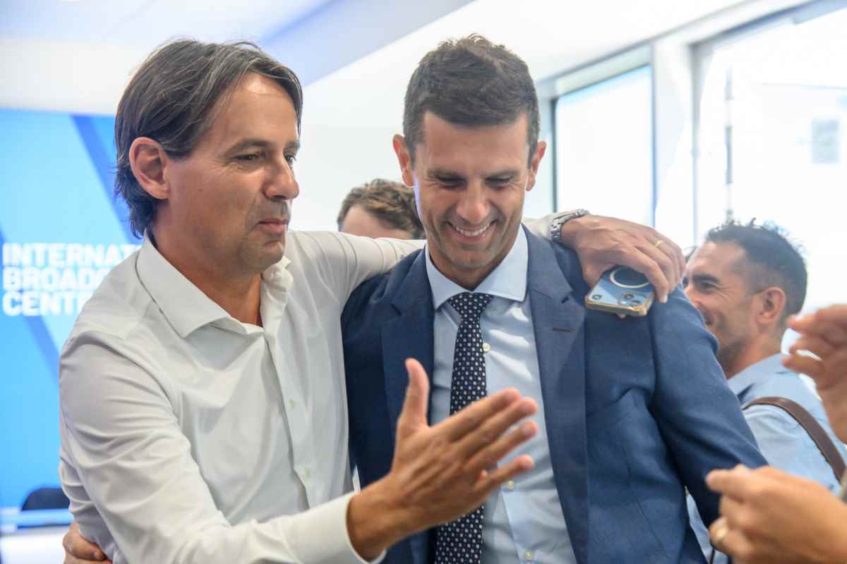 Inzaghi e Thiago Motta si salutano