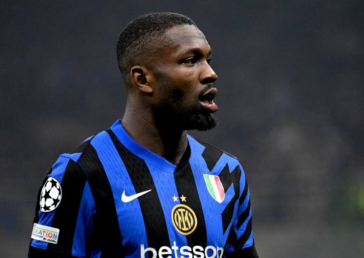 Marcus Thuram con la maglia dell'Inter