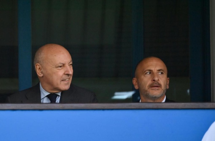 Marotta e Ausilio in tribuna