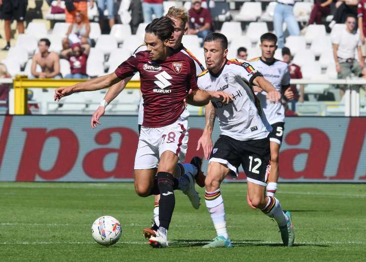 Samuele Ricci con la maglia del Toro