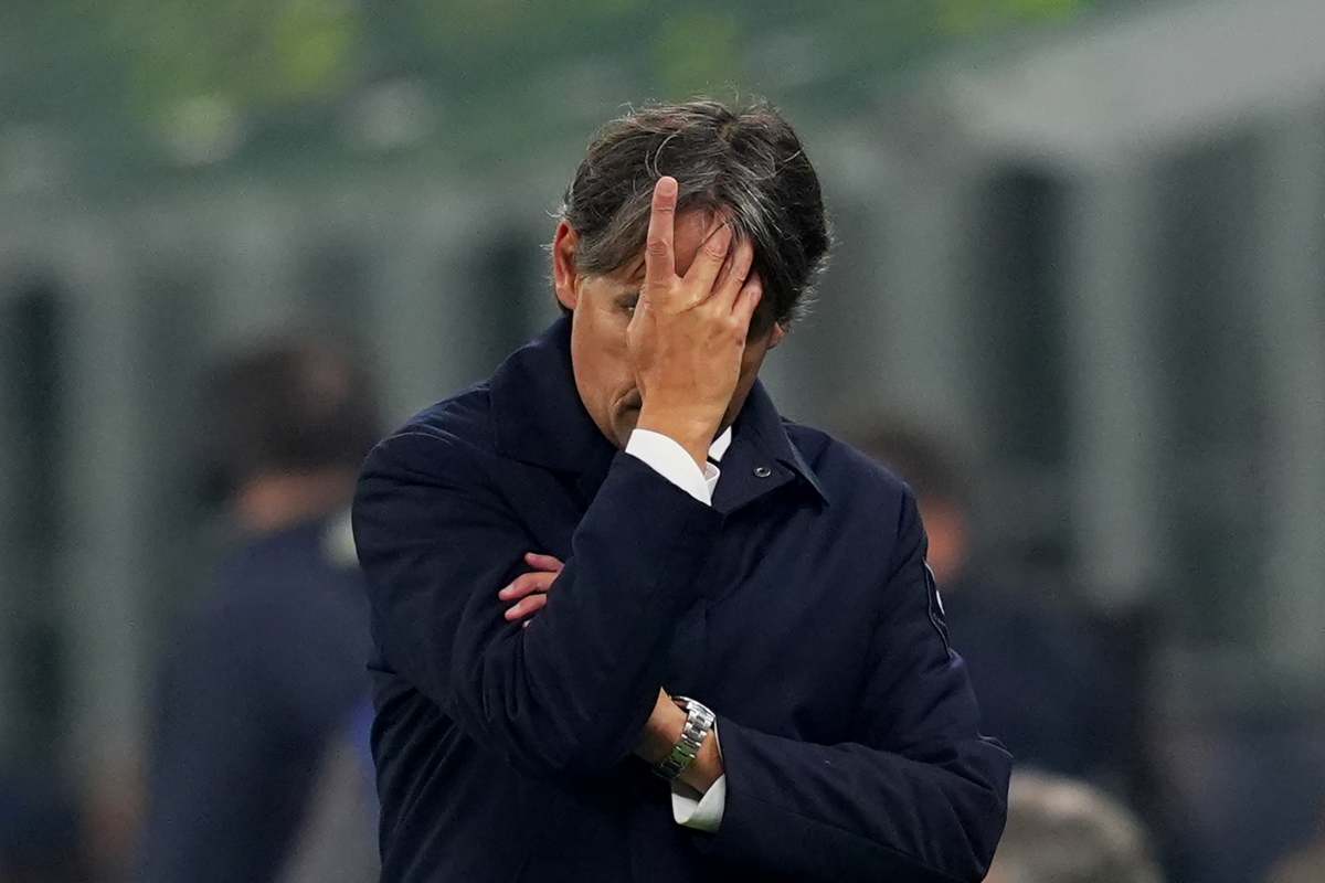 Simone Inzaghi disperato