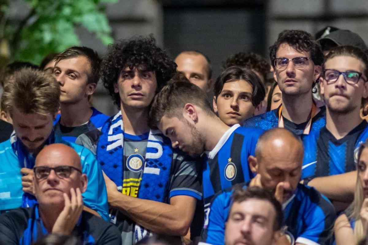 Tifosi dell'Inter distrutti