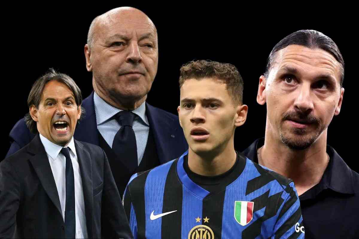 Asllani, Inzaghi, Marotta e Ibrahimovic