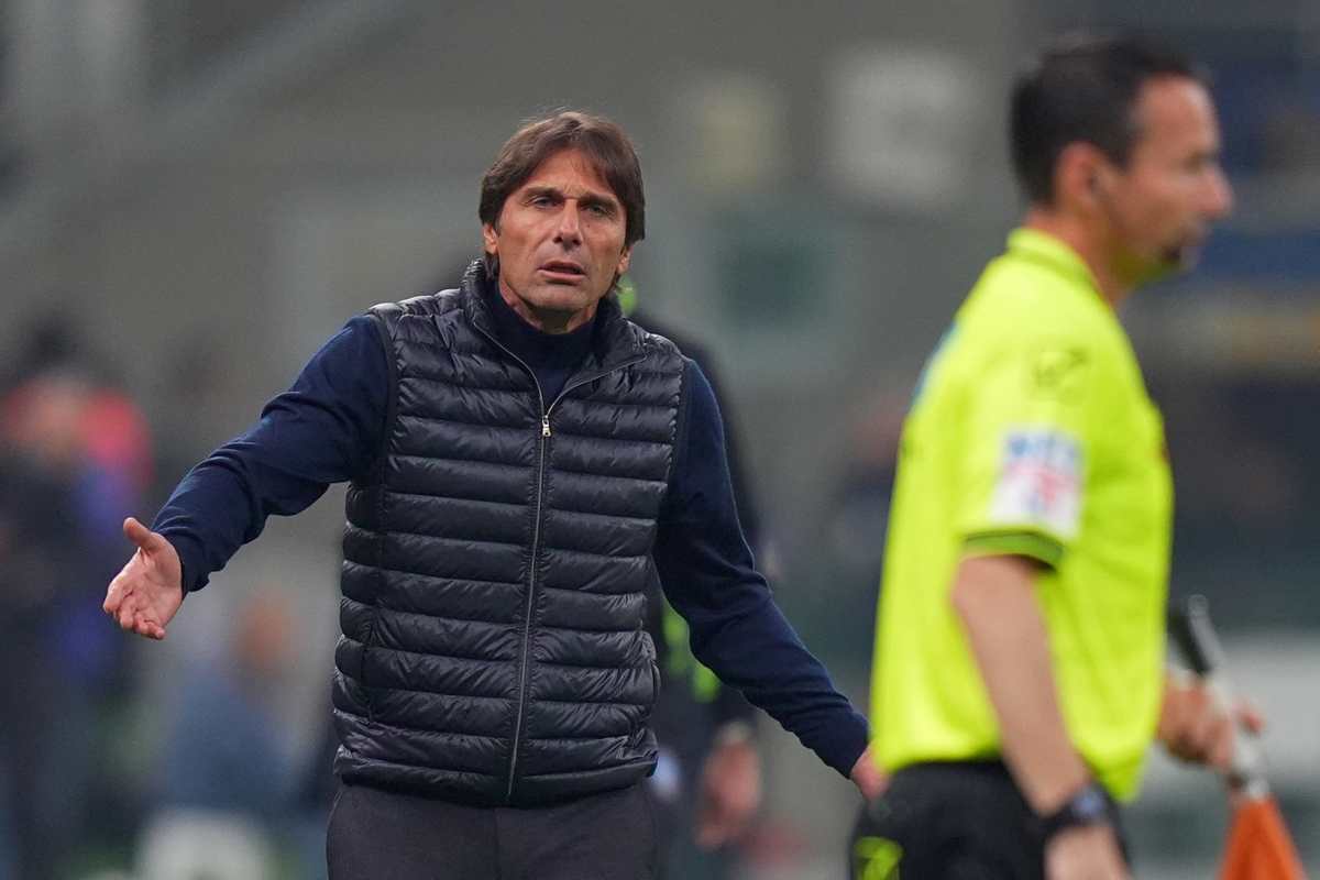 La rabbia di Conte durante Inter-Napoli