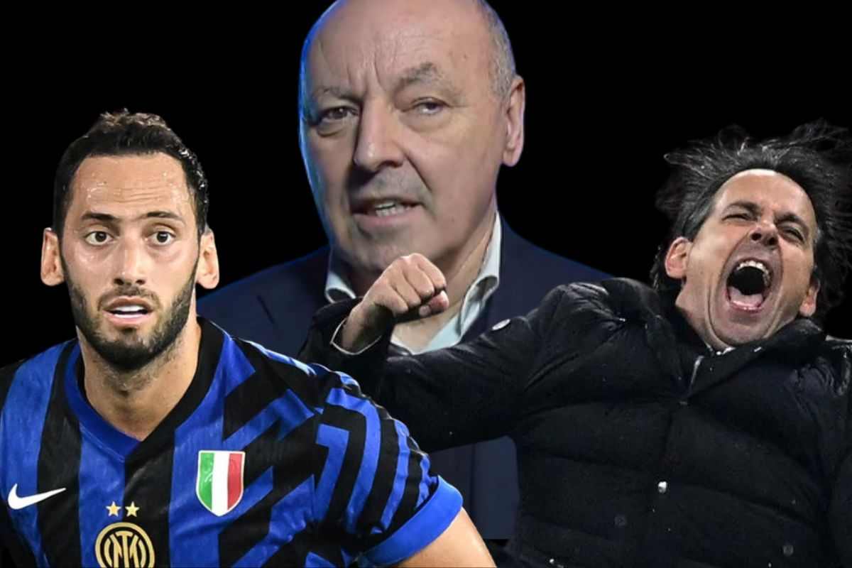 Calhanoglu, Marotta e Inzaghi