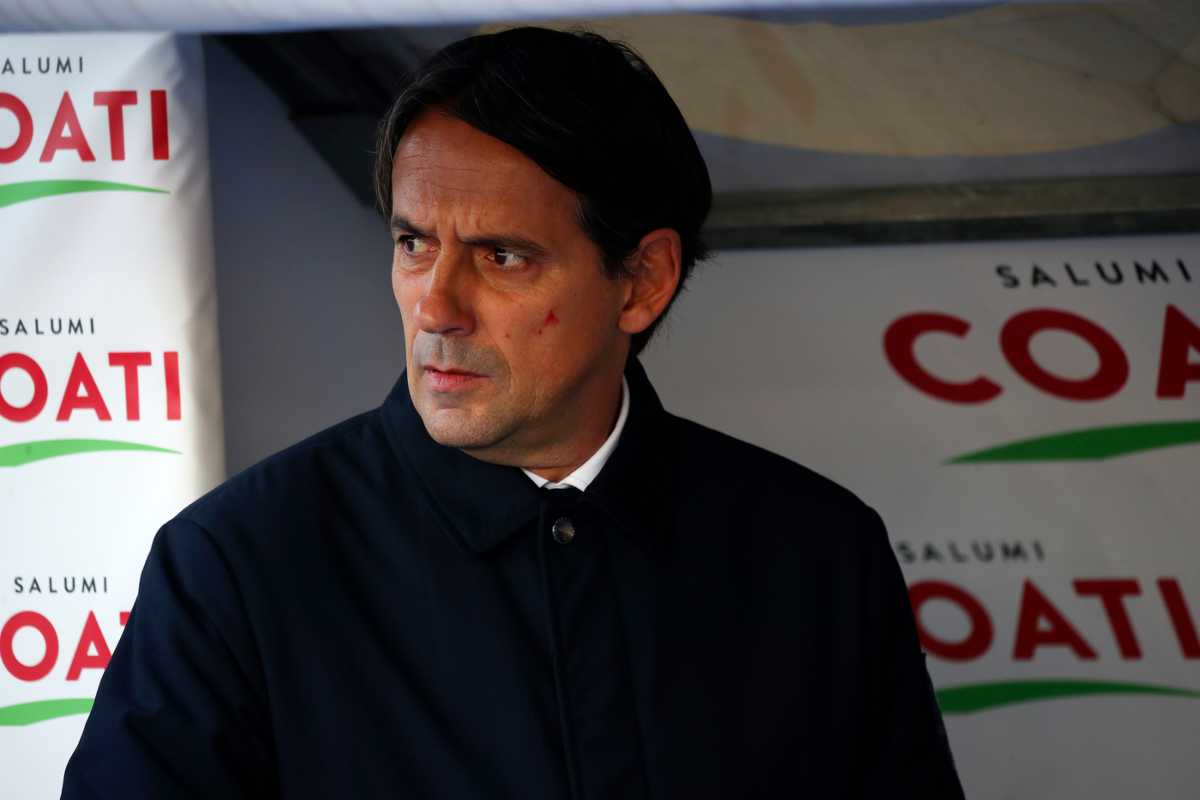 Sguardo serio di Inzaghi