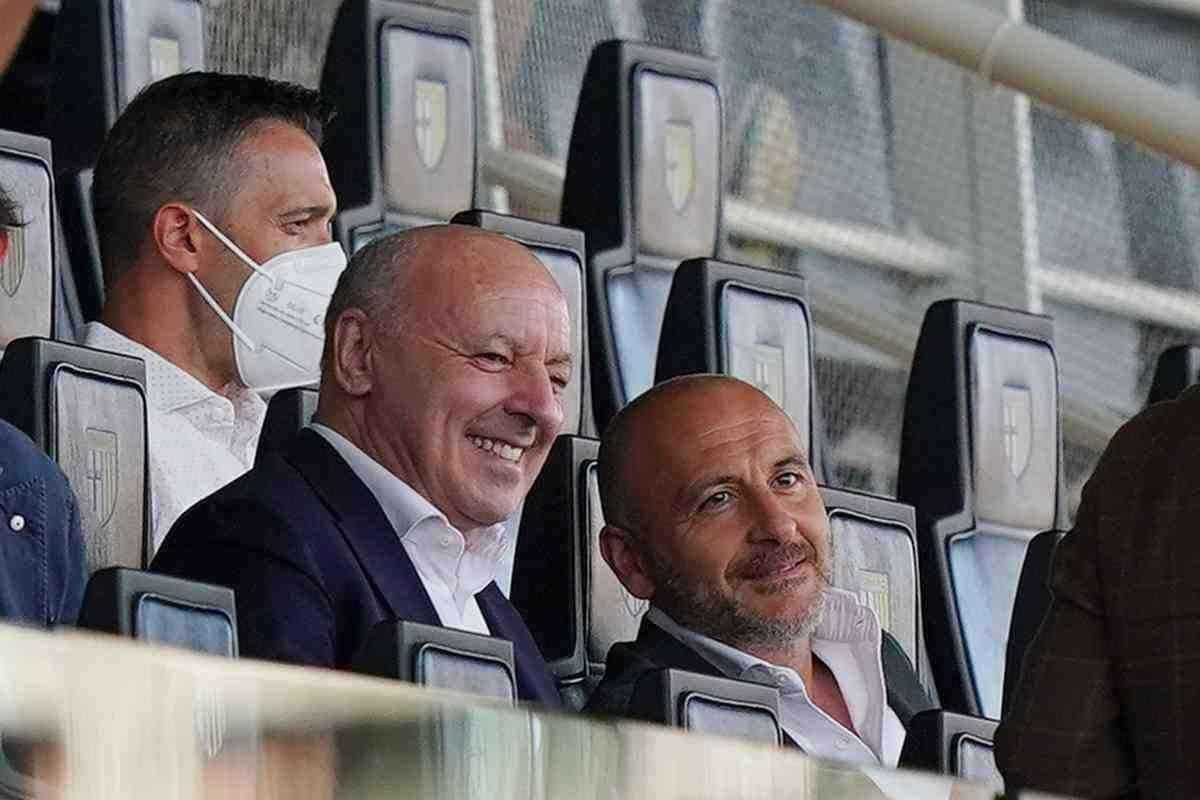 Marotta e Ausilio in tribuna