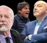 Conte, De Laurentiis e Marotta