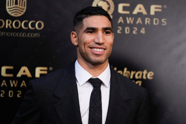 Achraf Hakimi all'assegnazione del Pallone d'Oro