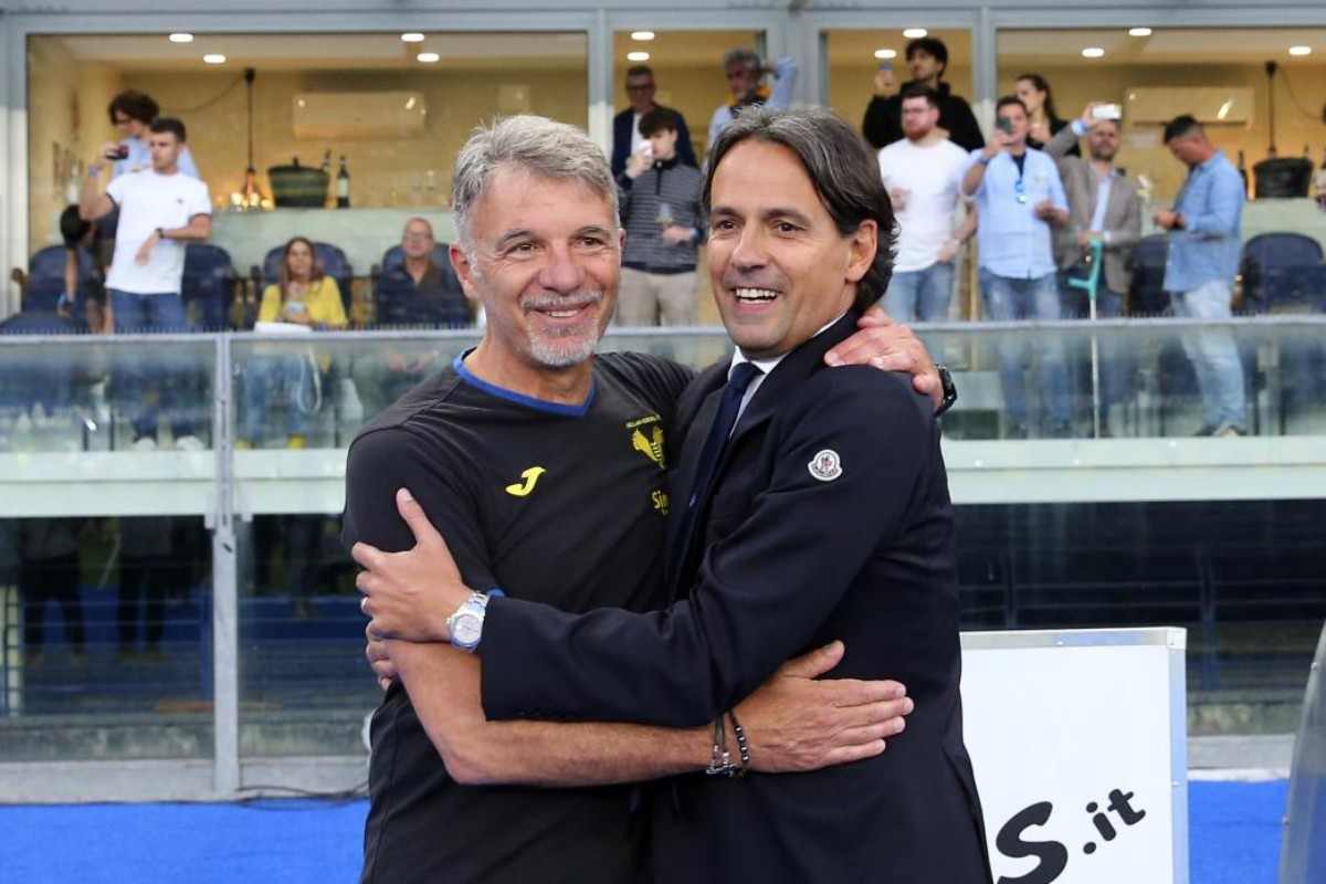 Inzaghi e Baroni si salutano