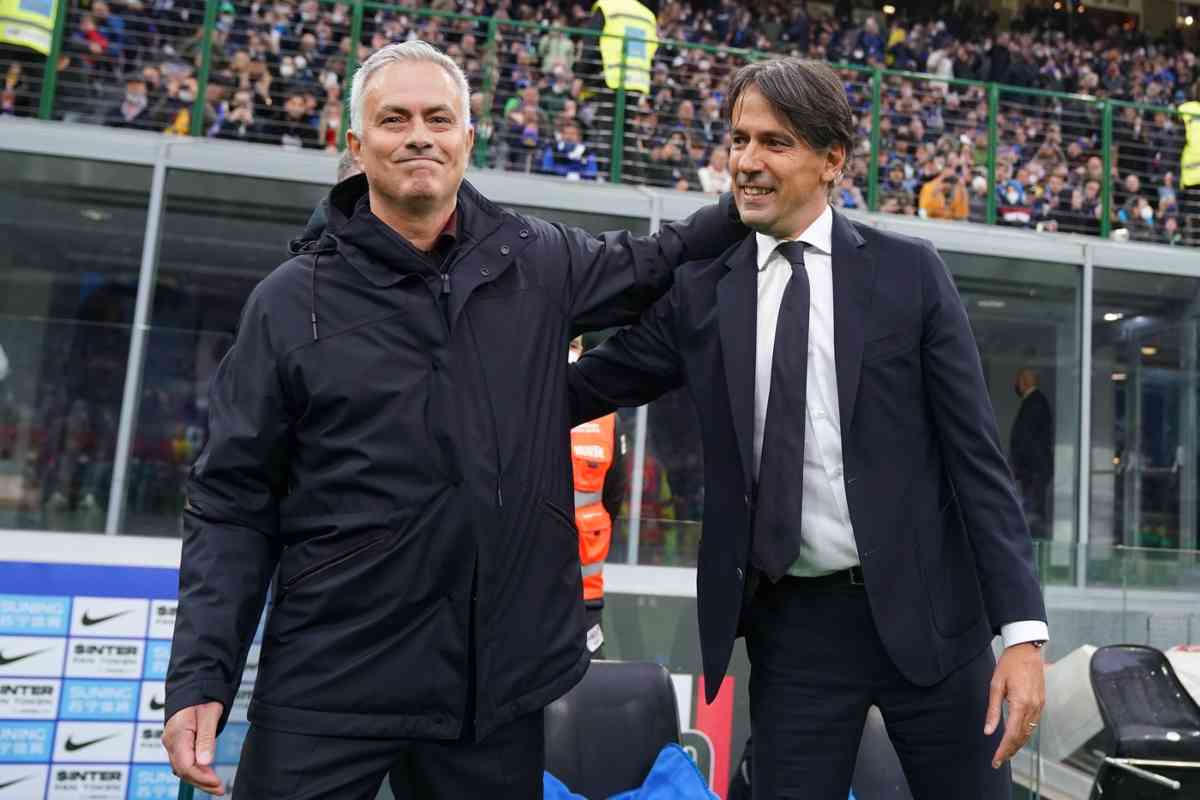 Mourinho e Inzaghi si salutano