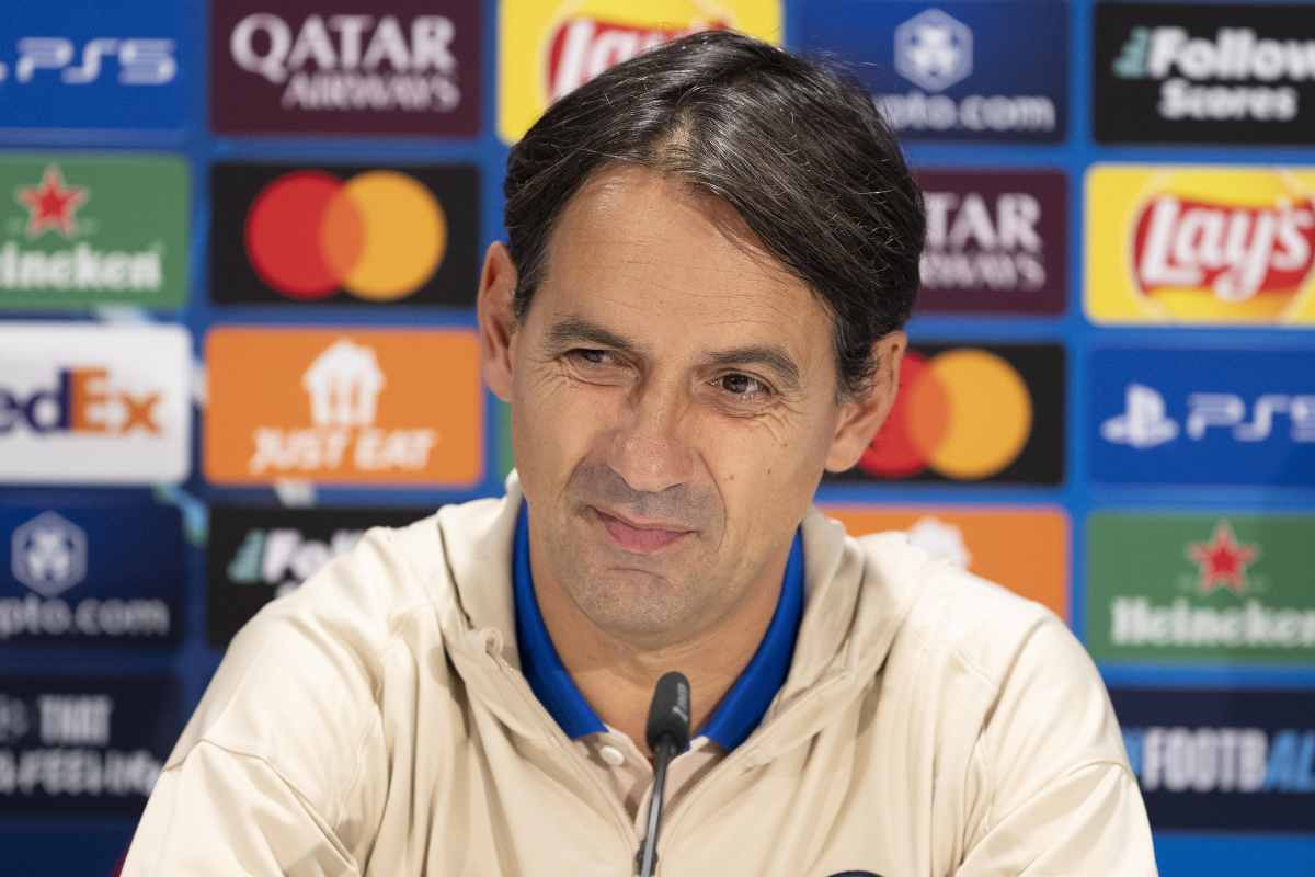 Simone inzaghi in conferenza stampa