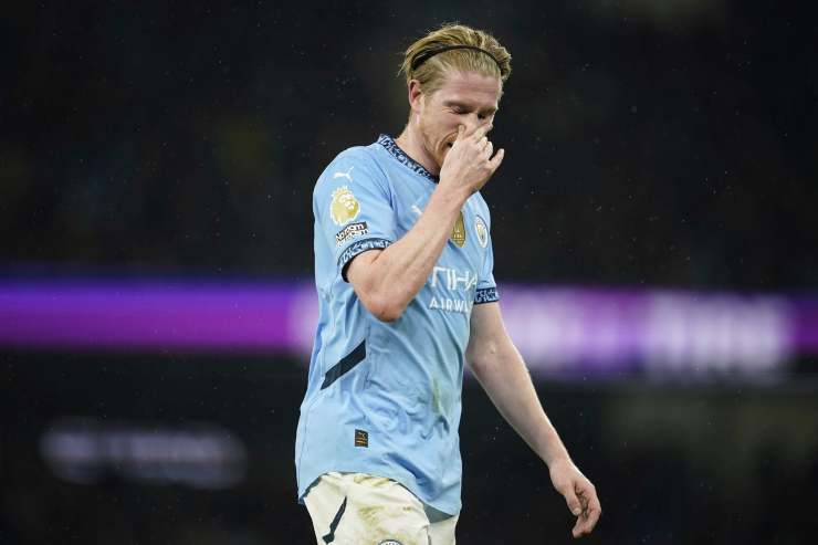 De Bruyne con la maglia del Manchester City