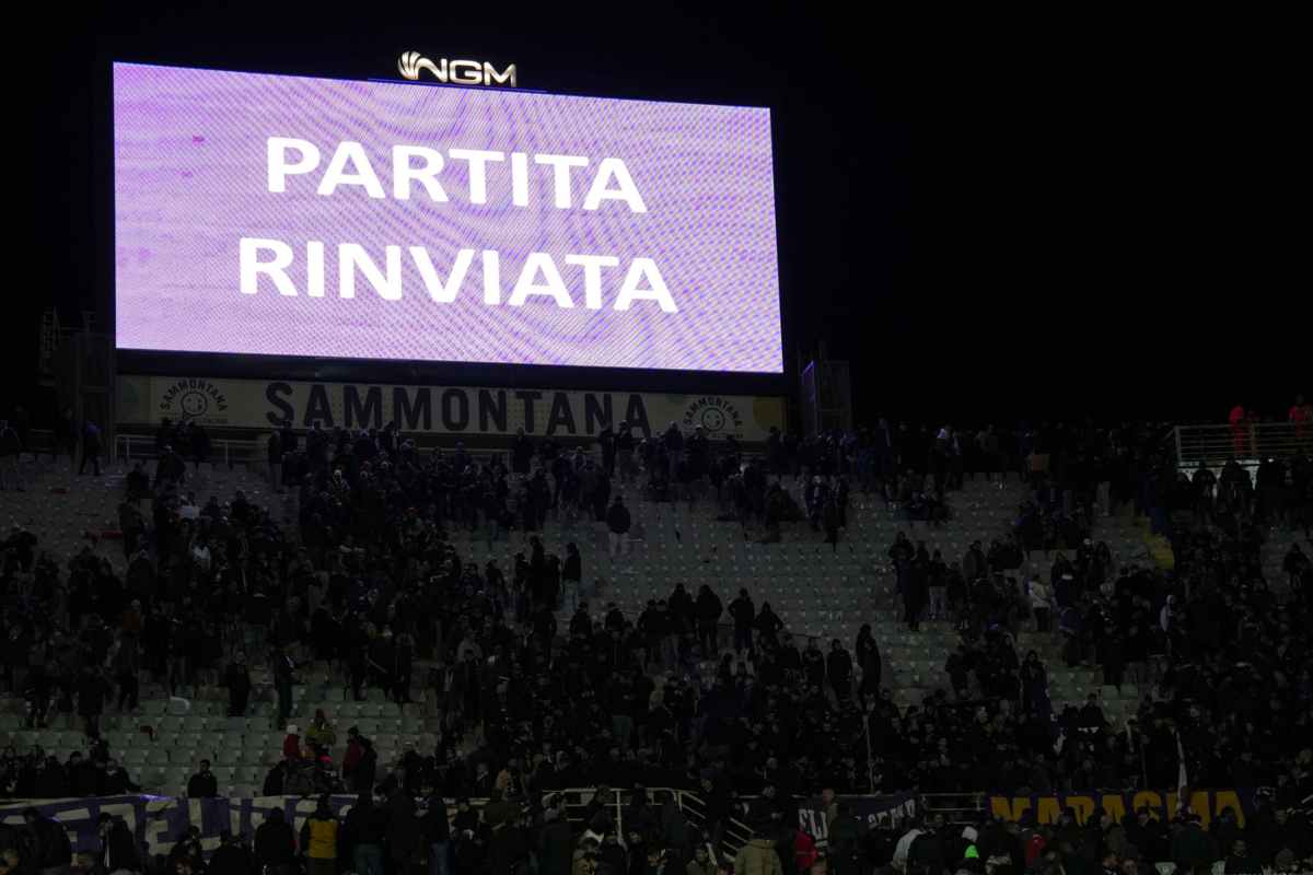 Partita rinviata tra Fiorentina e Inter