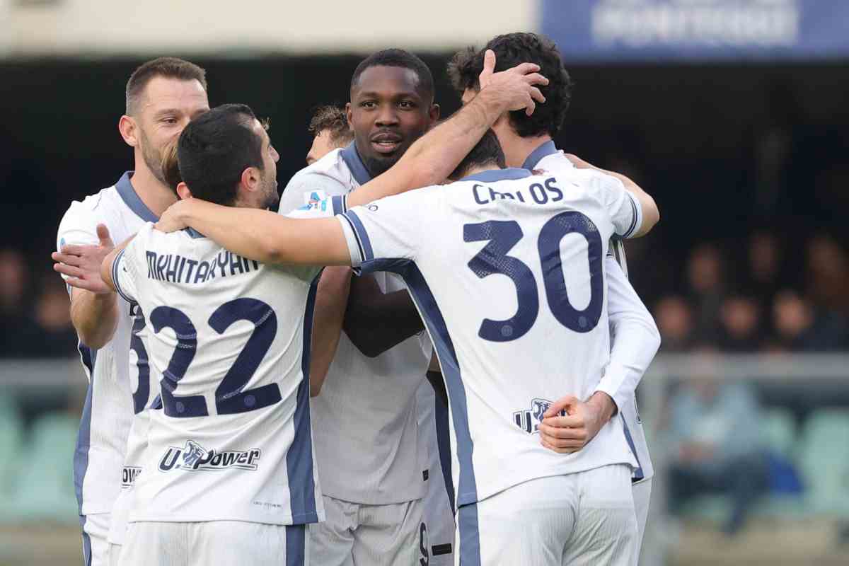 L'Inter festeggia un goal