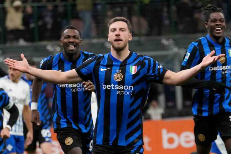 L'Inter esulta dopo un gol