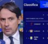 Inzaghi e classifica Champions