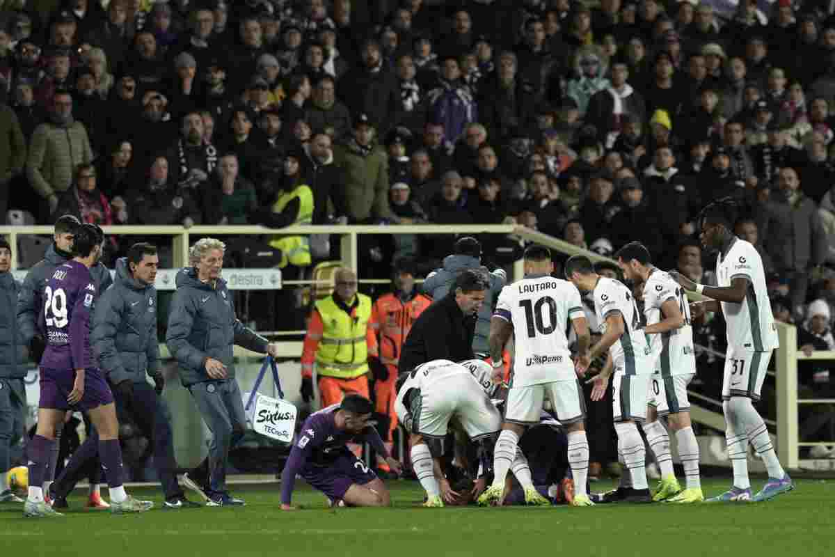 Il malore di Bove durante Fiorentina-Inter