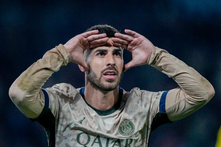 L'attaccante del PSG, Marco Asensio