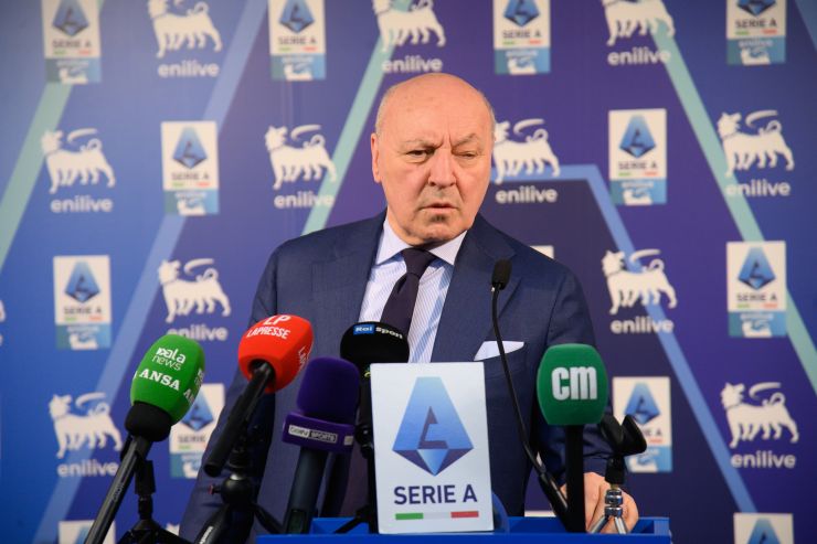 Beppe Marotta in conferenza stampa