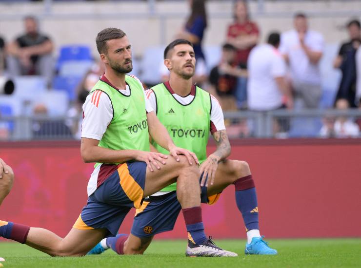 Cristante con Pellegrini in campo