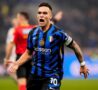 Lautaro Martinez esulta dopo un gol