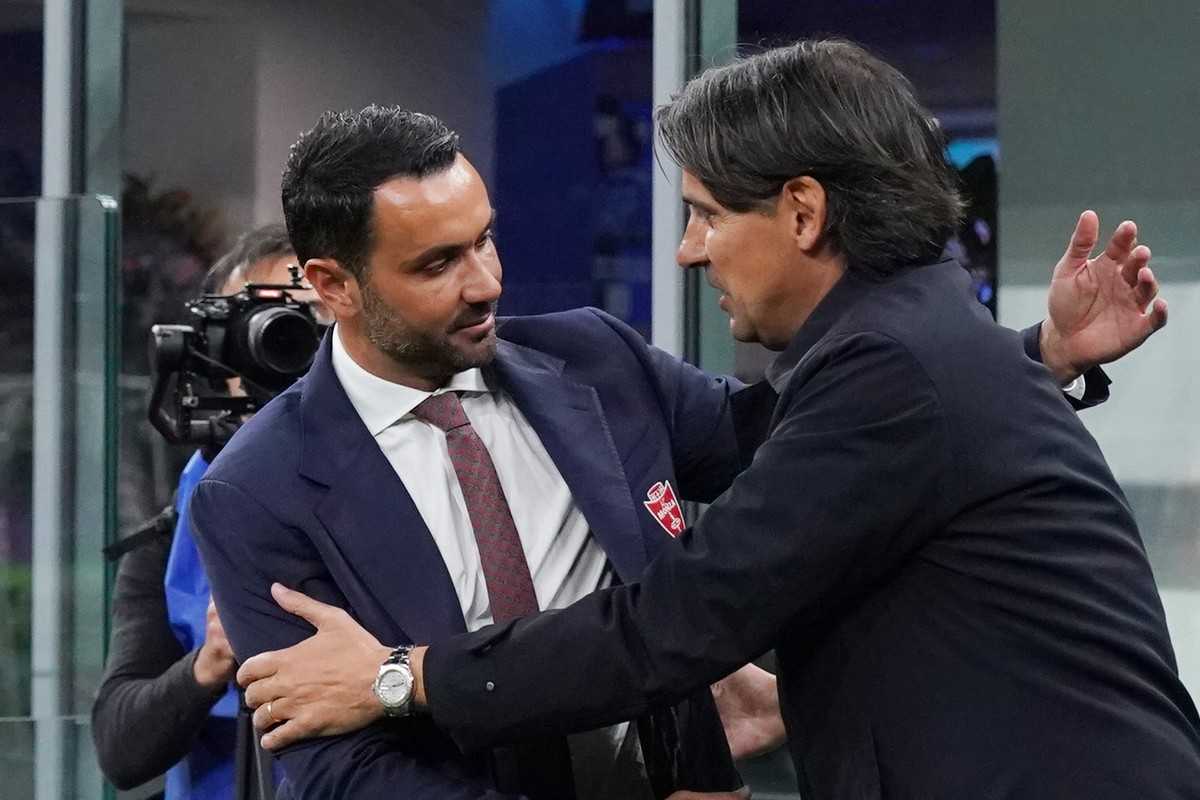 Palladino e Inzaghi si salutano