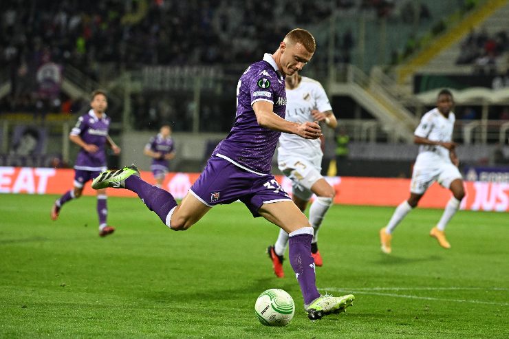 Pietro Comuzzo, difensore della Fiorentina