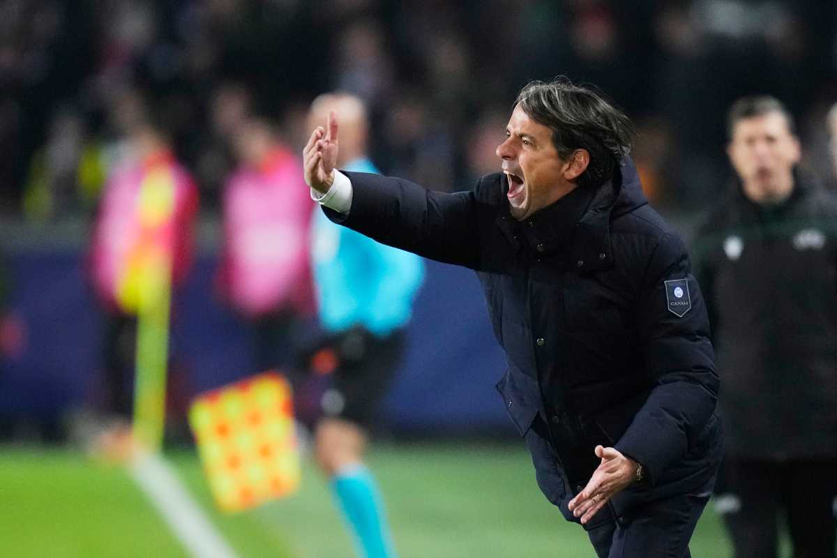 Inzaghi che urla in campo