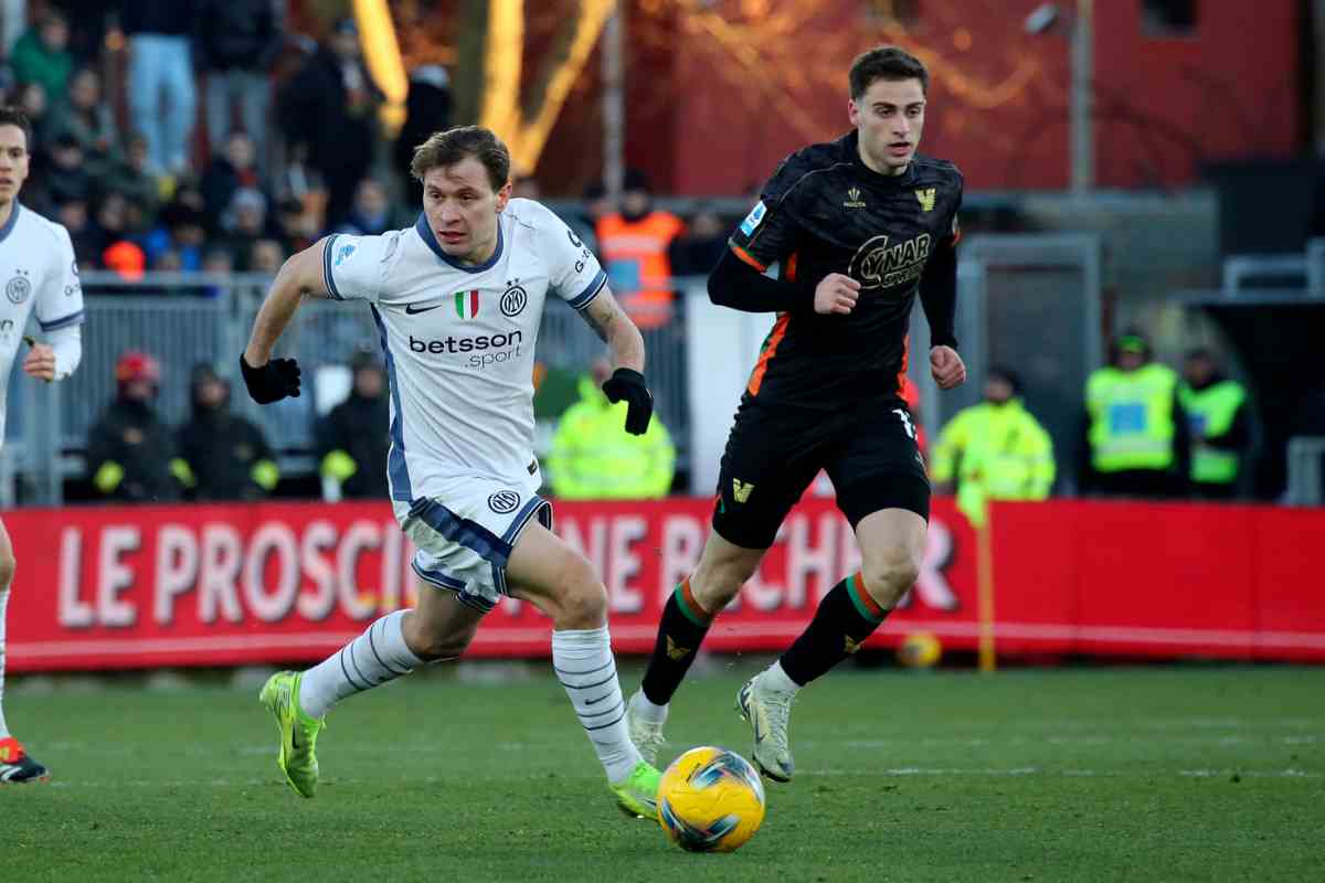 Nicolò Barella in Venezia-Inter