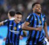 Dumfries esulta contro l'Atalanta