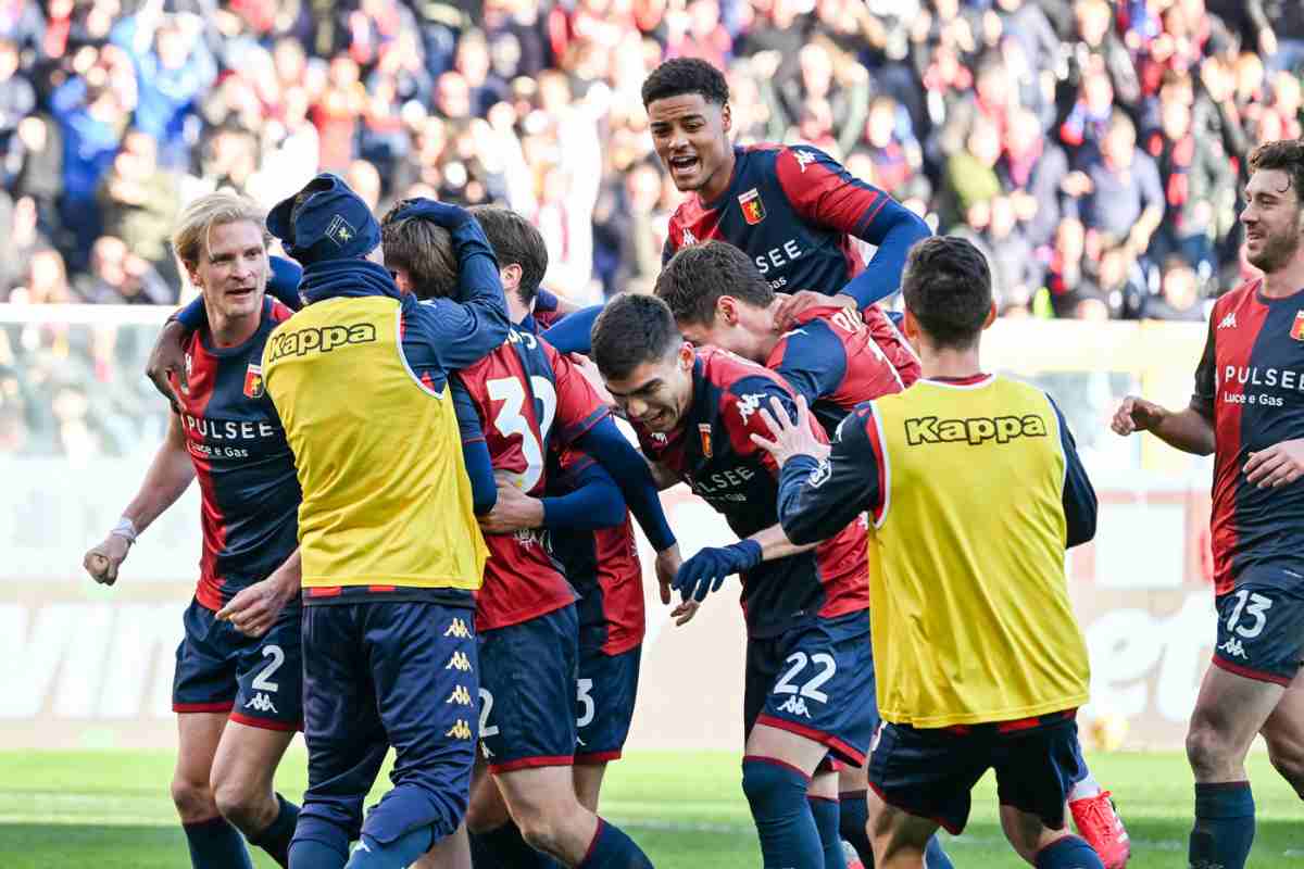 esultanza gol Genoa