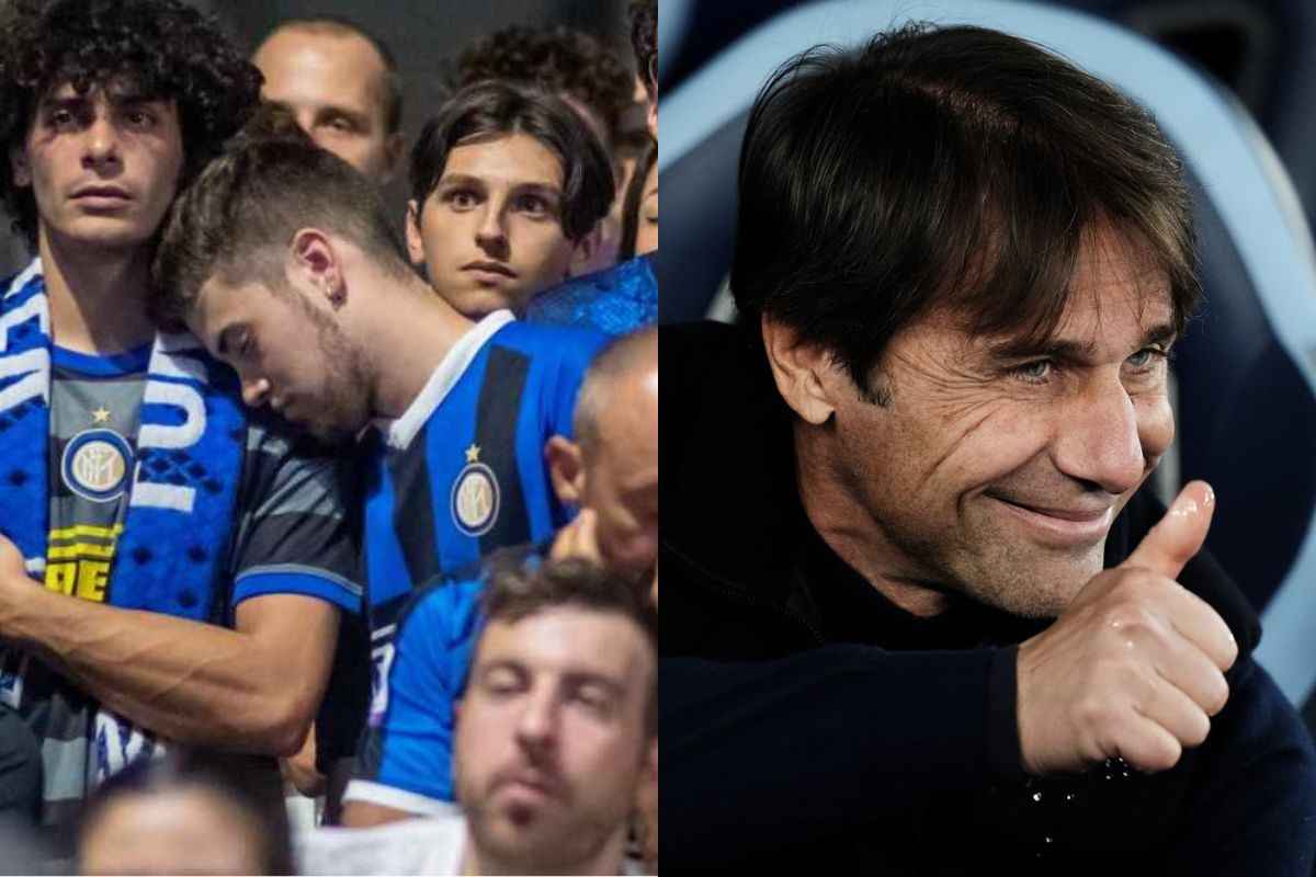 I tifosi dell'Inter e l'ex Antonio Conte